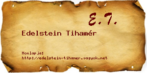 Edelstein Tihamér névjegykártya